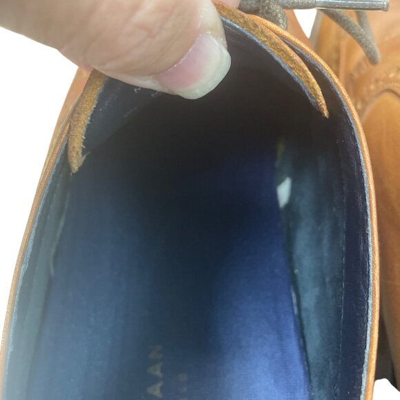 Cole Haan Mens Brown Leather Wingtip Oxford Shoes Size 12M SKU 9413 - Picture 8 of 16